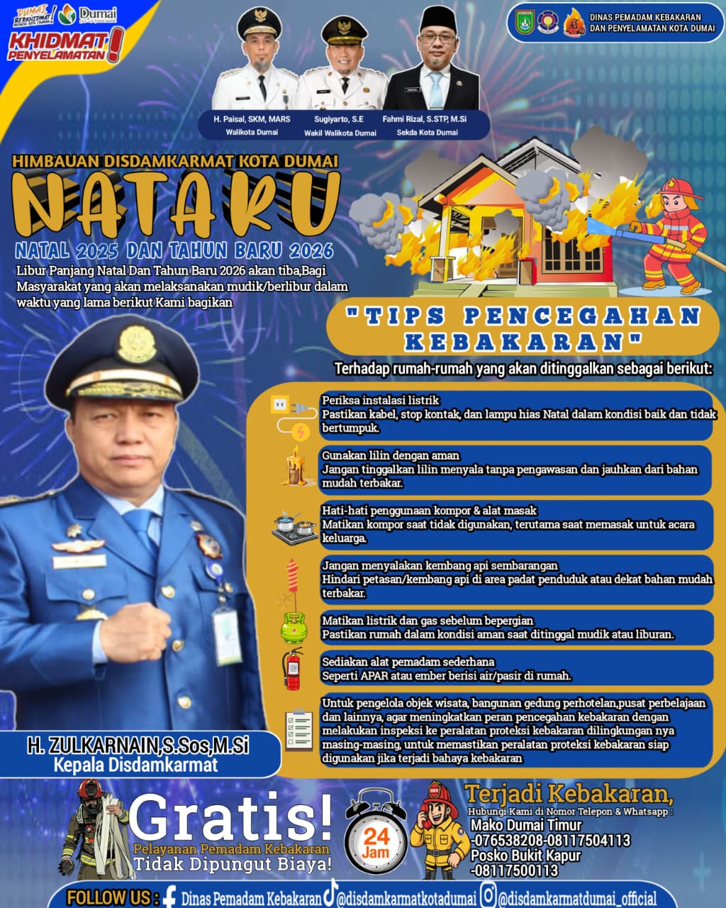 Tips Pencegahan Kebakaran Natal Dan Tahun Baru 2026