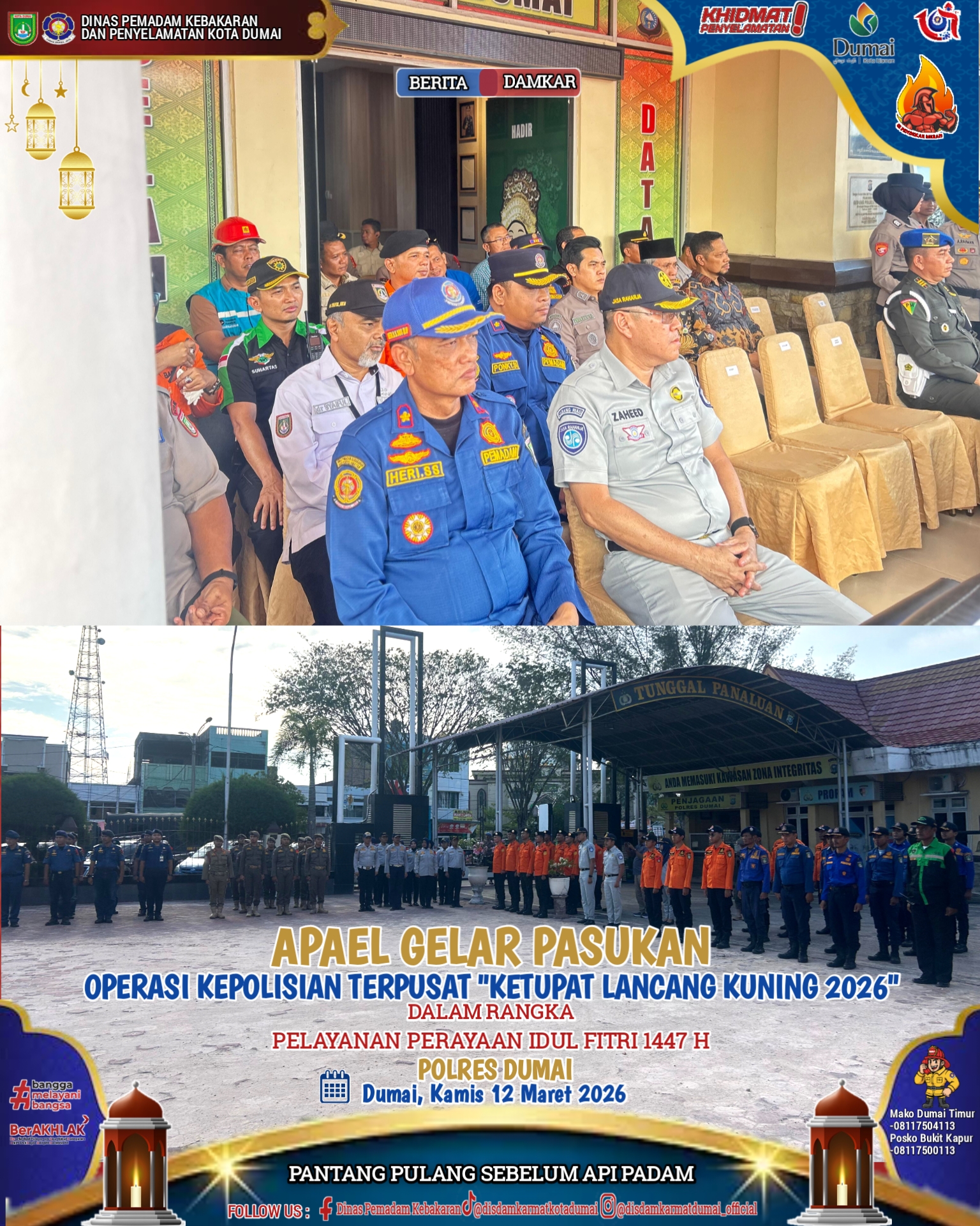 Apel Gelar Pasukan Operasi Kepolisian Terpusat Ketupat Lancang Kuning 2026