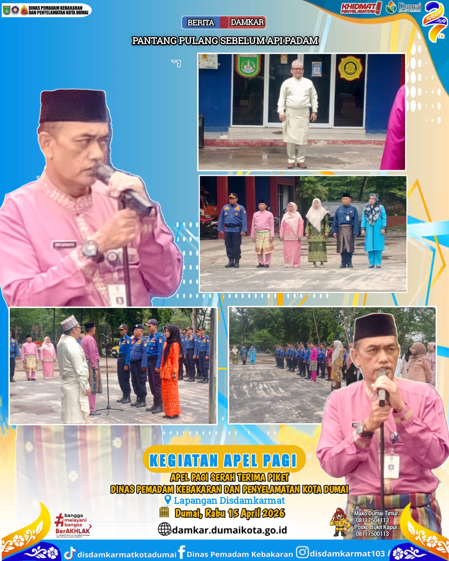 Apel Pagi Di Lingkungan Disdamkarmat Kota Dumai