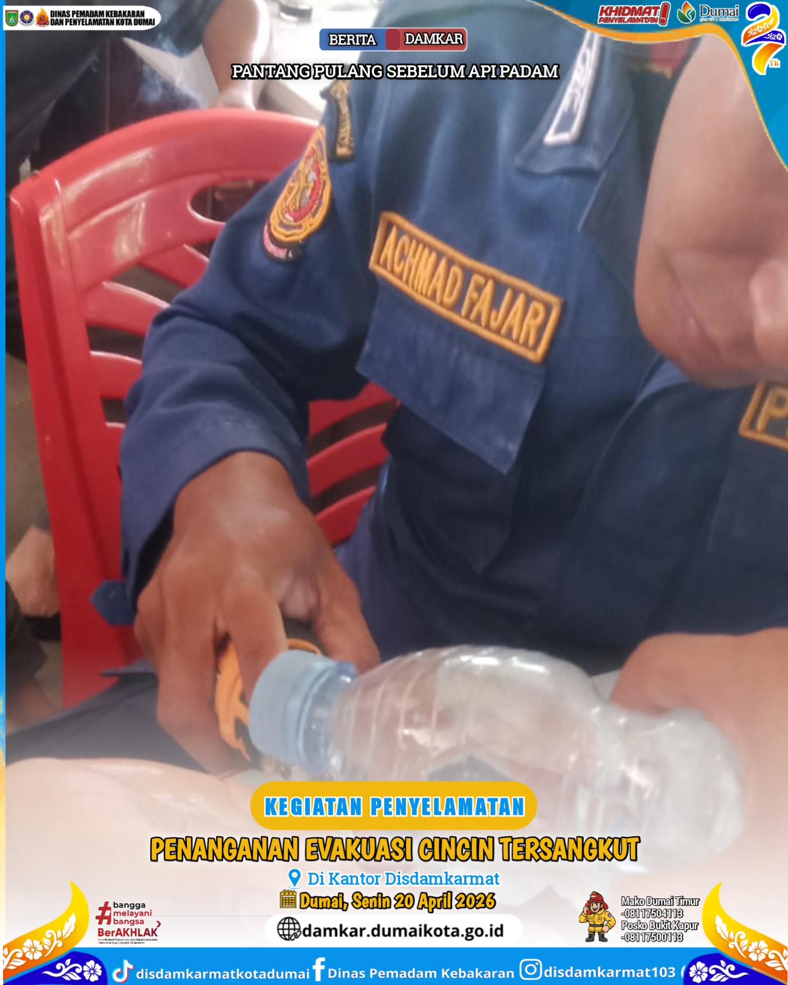 Evakuasi Cincin Tersangkut