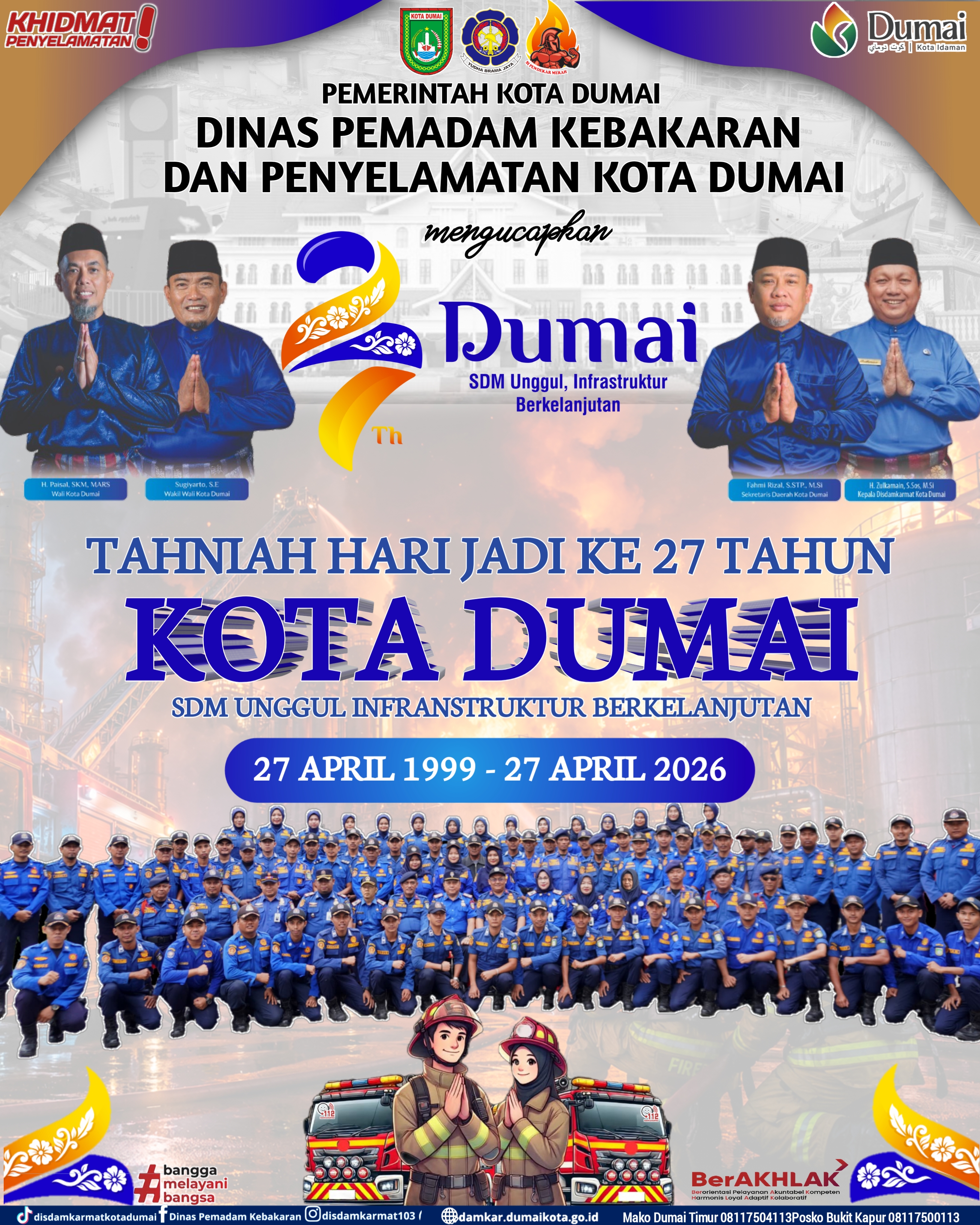 Tahniah Hari Jadi Ke 27 Tahun Kota Dumai