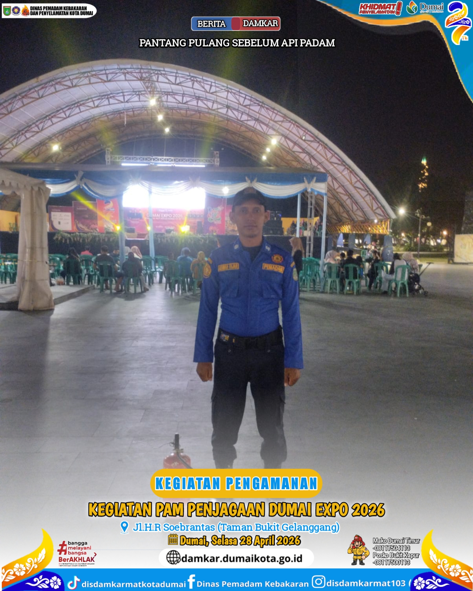 Kegiatan PAM Penjagaan  Dumai Expo 2026