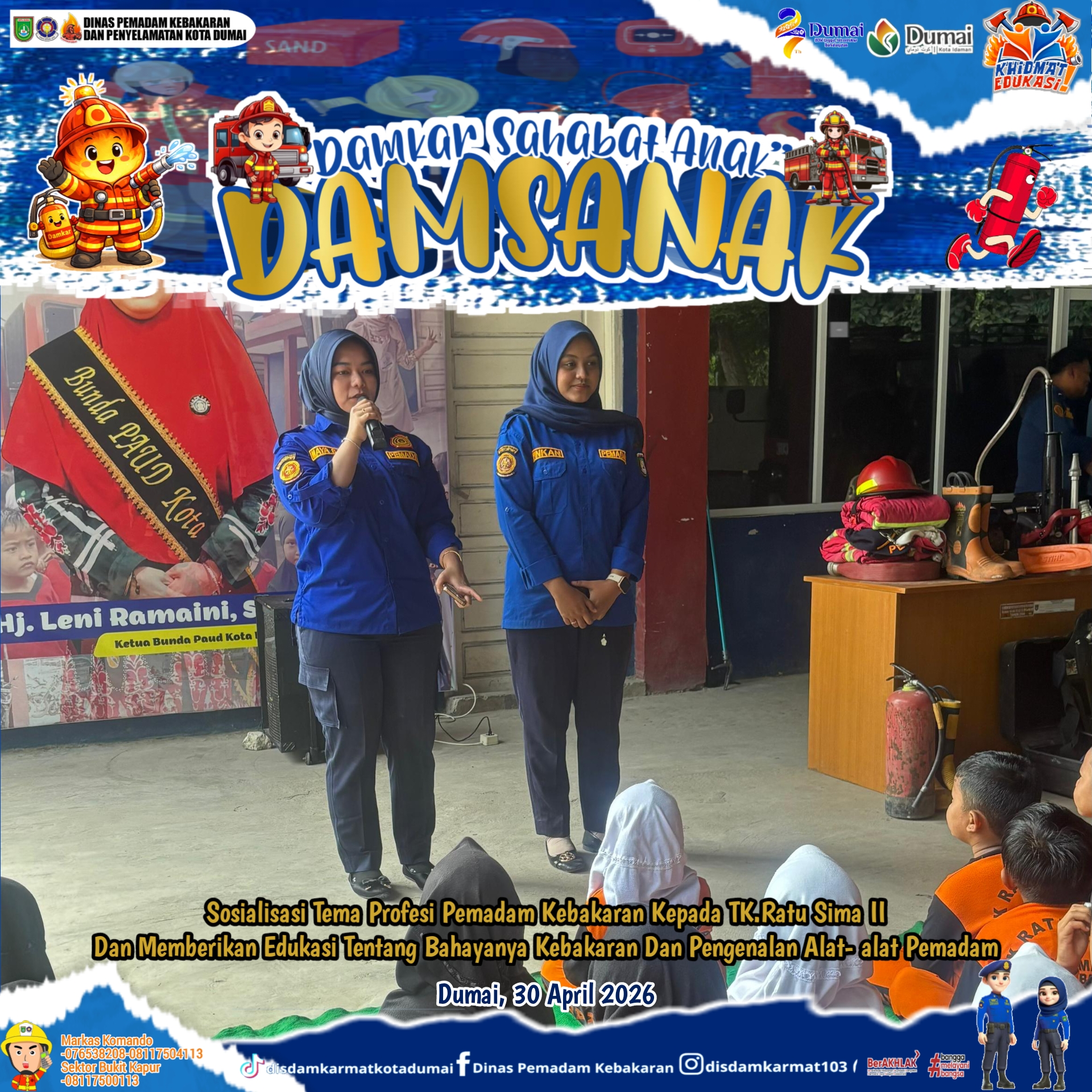 Edukasi Profesi Petugas Pemadam Kebakaran
