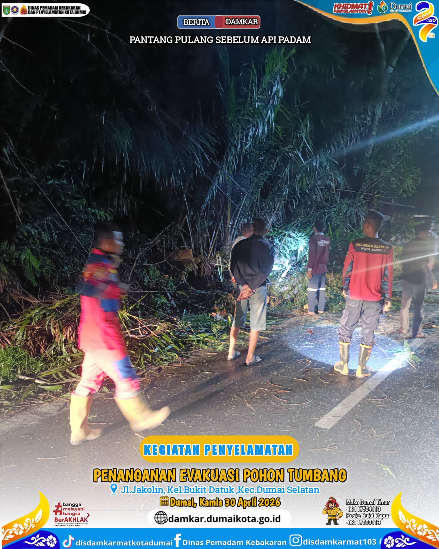Evakuasi Pohon Tumbang