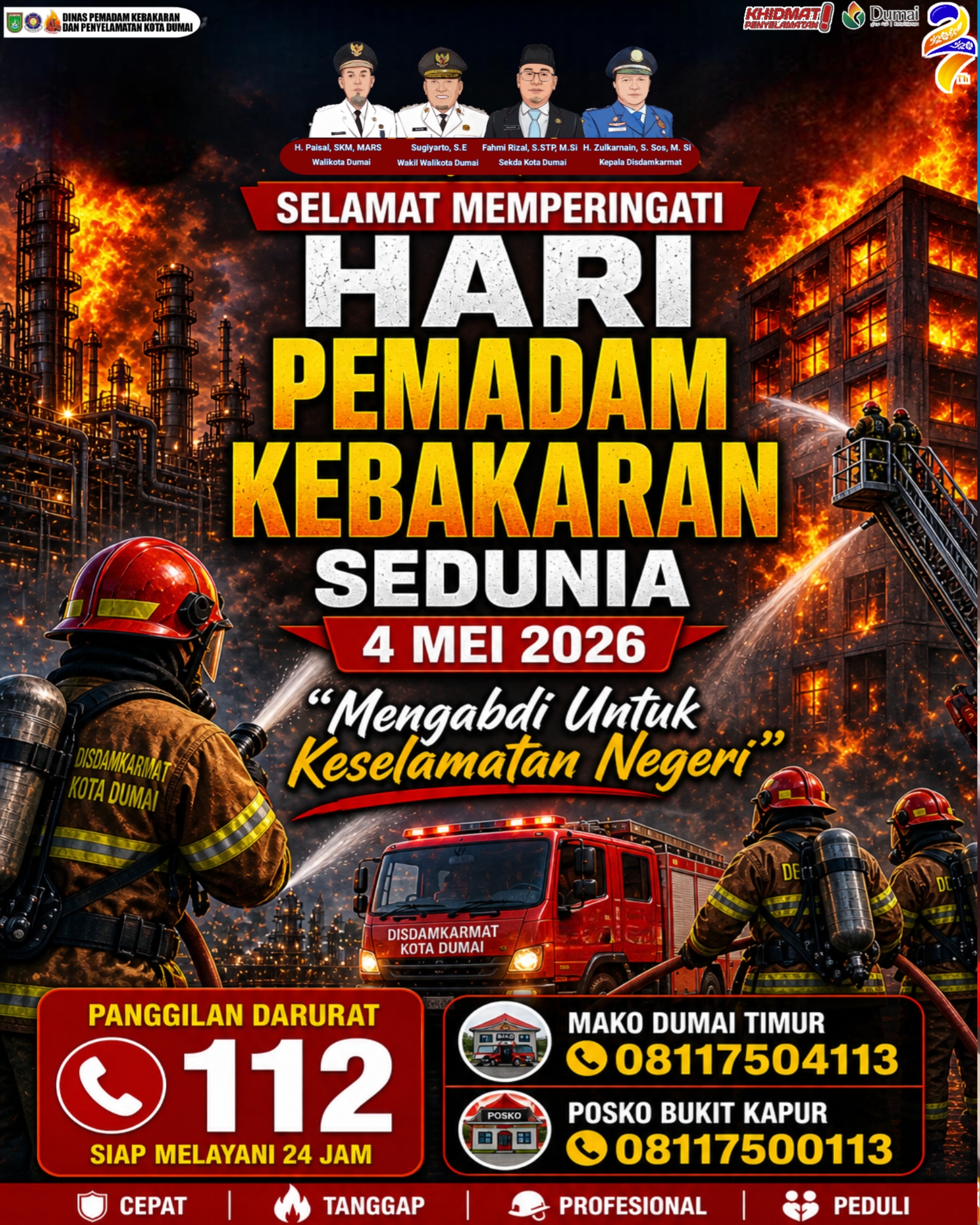 Selamat Hari Pemadam Kebakaran  Sedunia