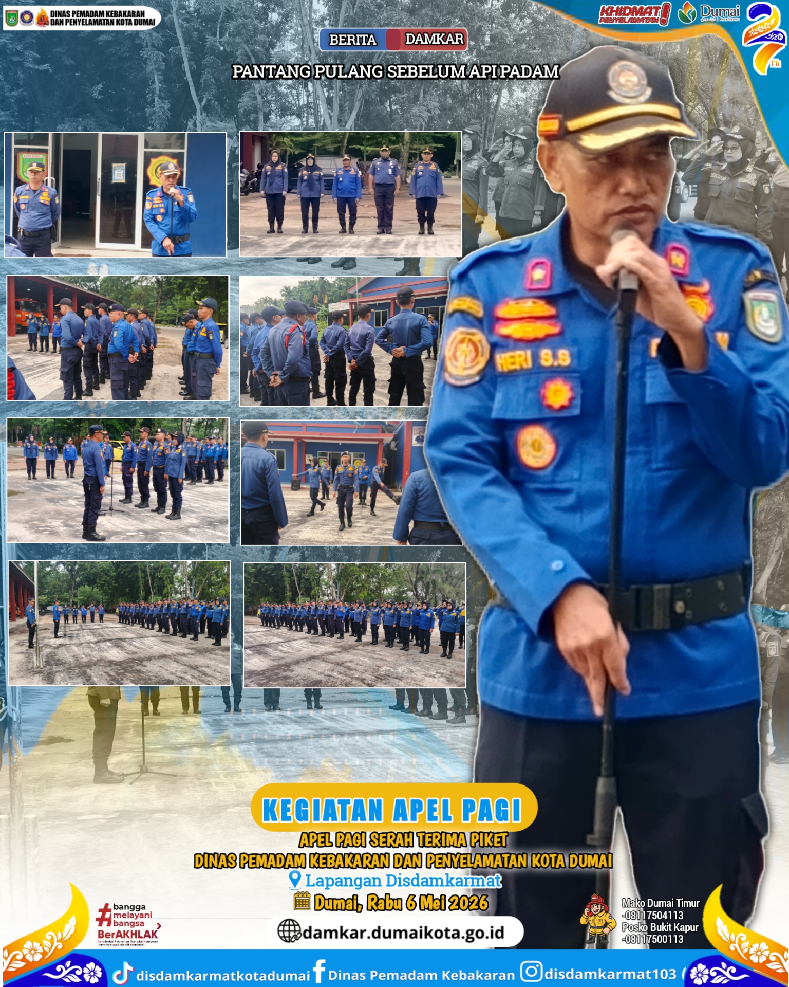 Apel Pagi Di Lingkungan Disdamkarmat Kota Dumai