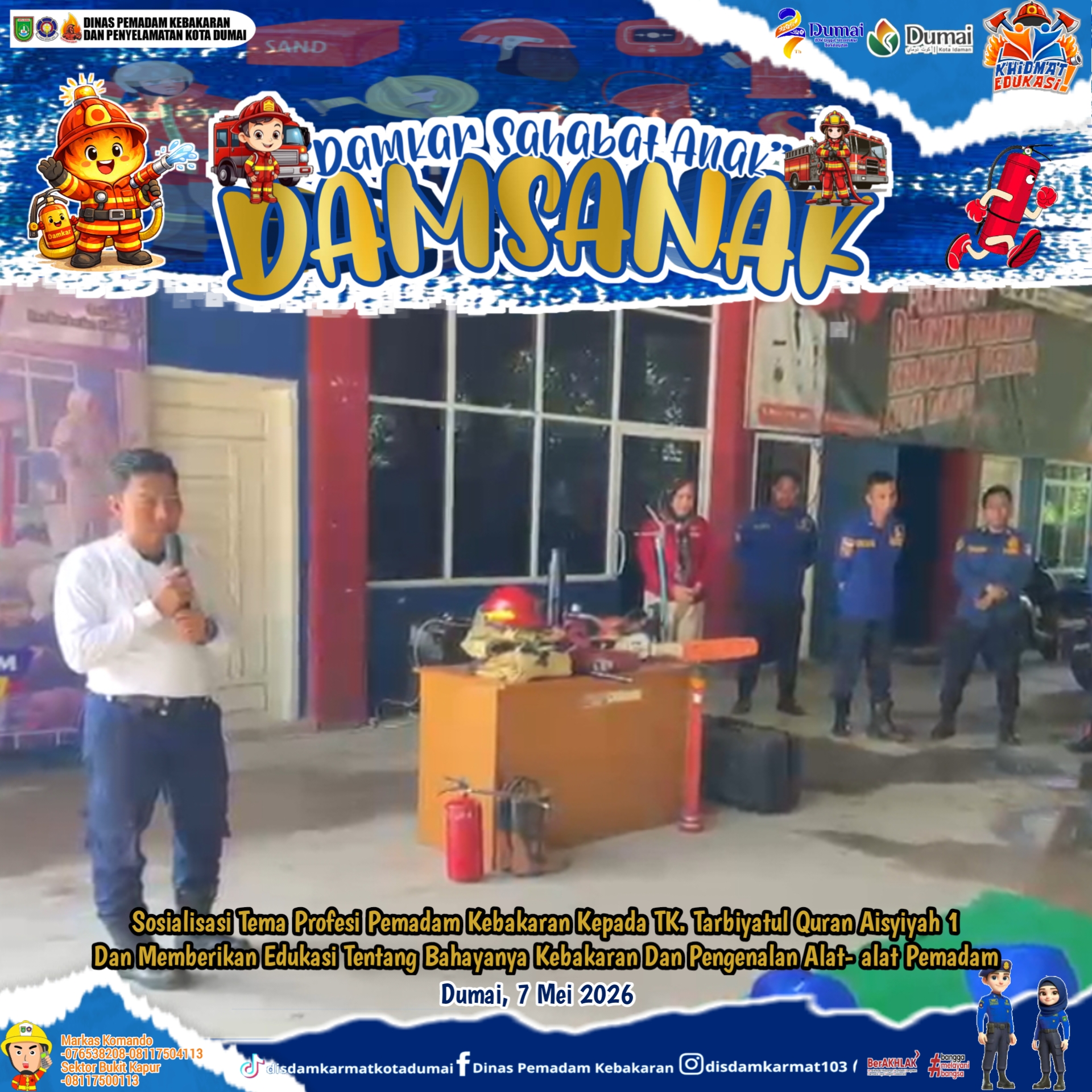 Edukasi Profesi Petugas Pemadam Kebakaran