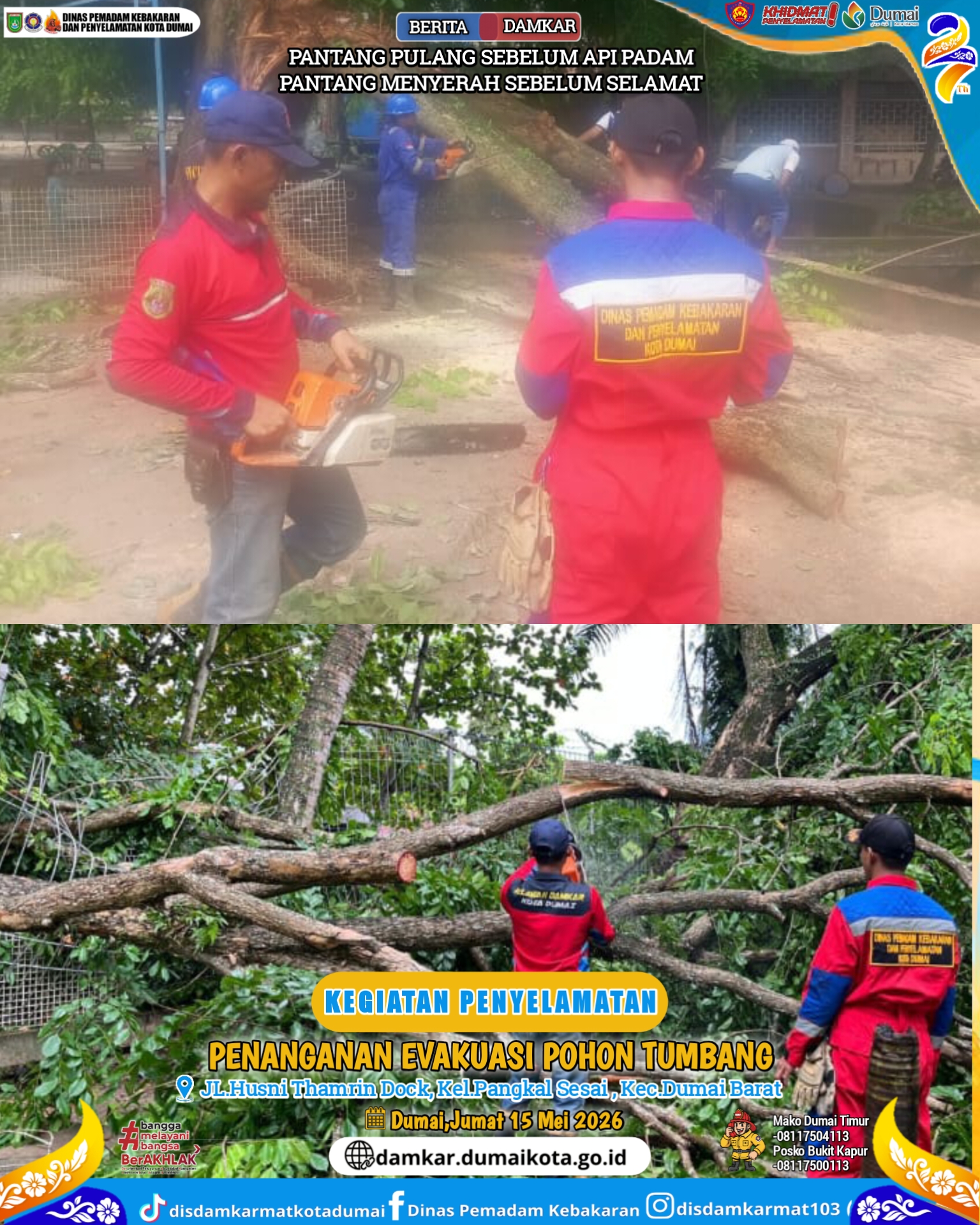 Evakuasi Pohon Tumbang