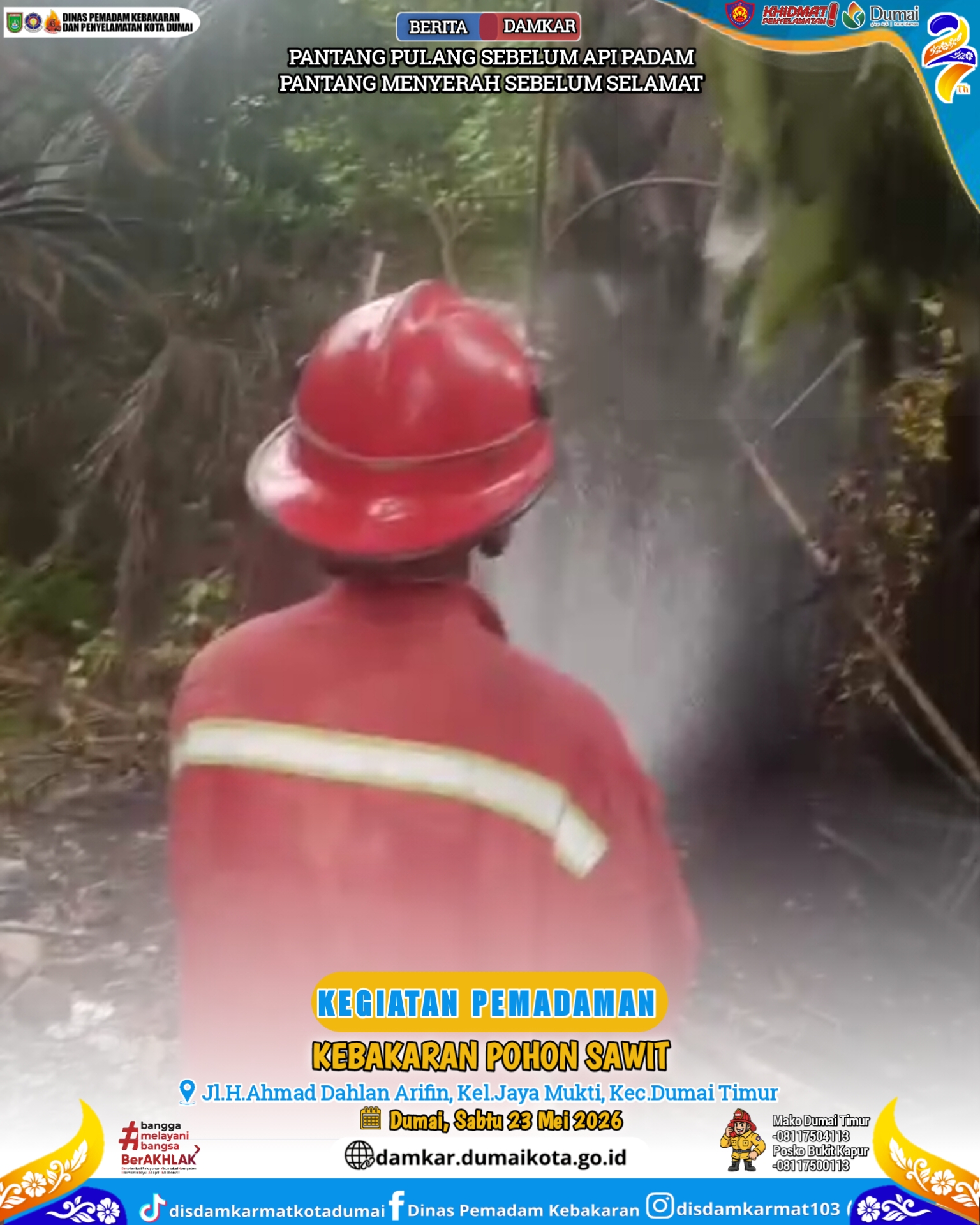 Kebakaran Pohon Sawit