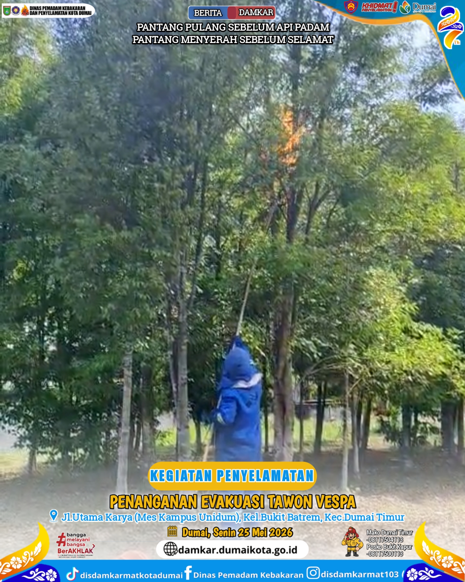 Evakuasi Tawon Vespa